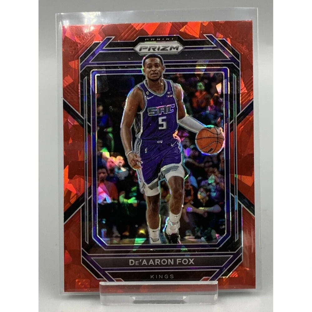 2022-23 Panini Prizm De'Aaron Fox - Red Cracked Ice - #118 - Kings -‎ SP